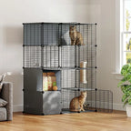 4-Tier Cat Enclosure/Litter Box
