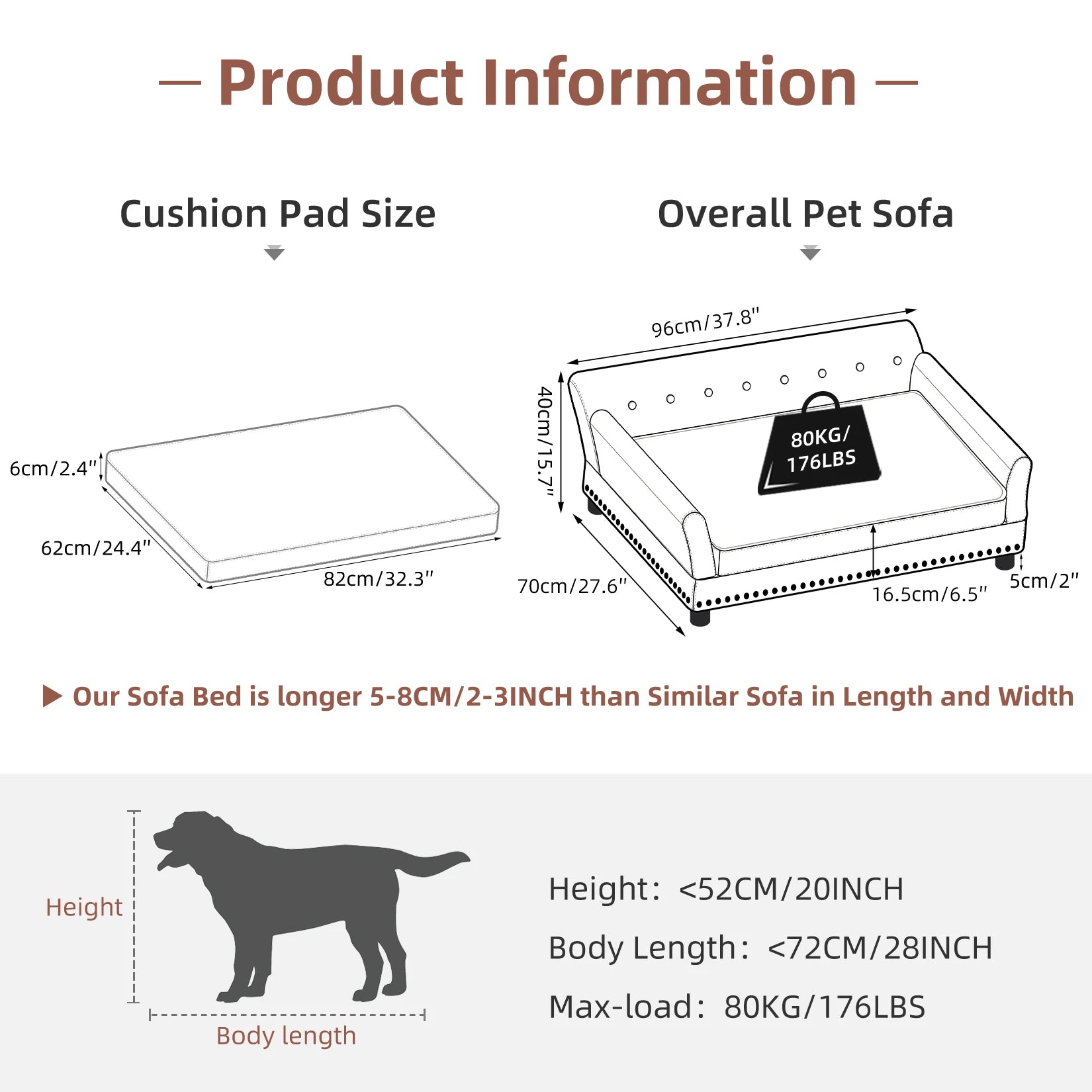Elevated Dog L Sofa Mat