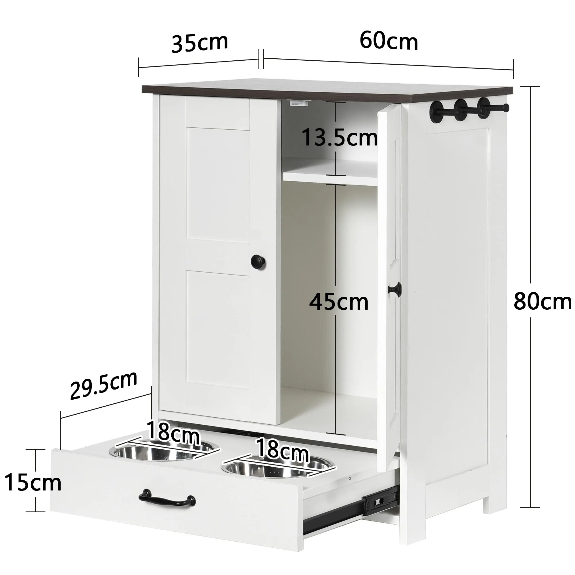 Pet Feeding Station Food Storage
