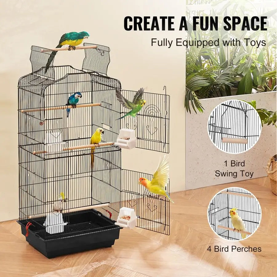 41 in Open Top Large Parrot Cage