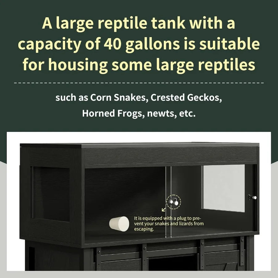 40 Gal Reptile Terrarium with Stand