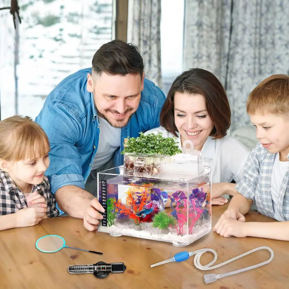 Betta Fish Tank Kit, 2.5 Gal.