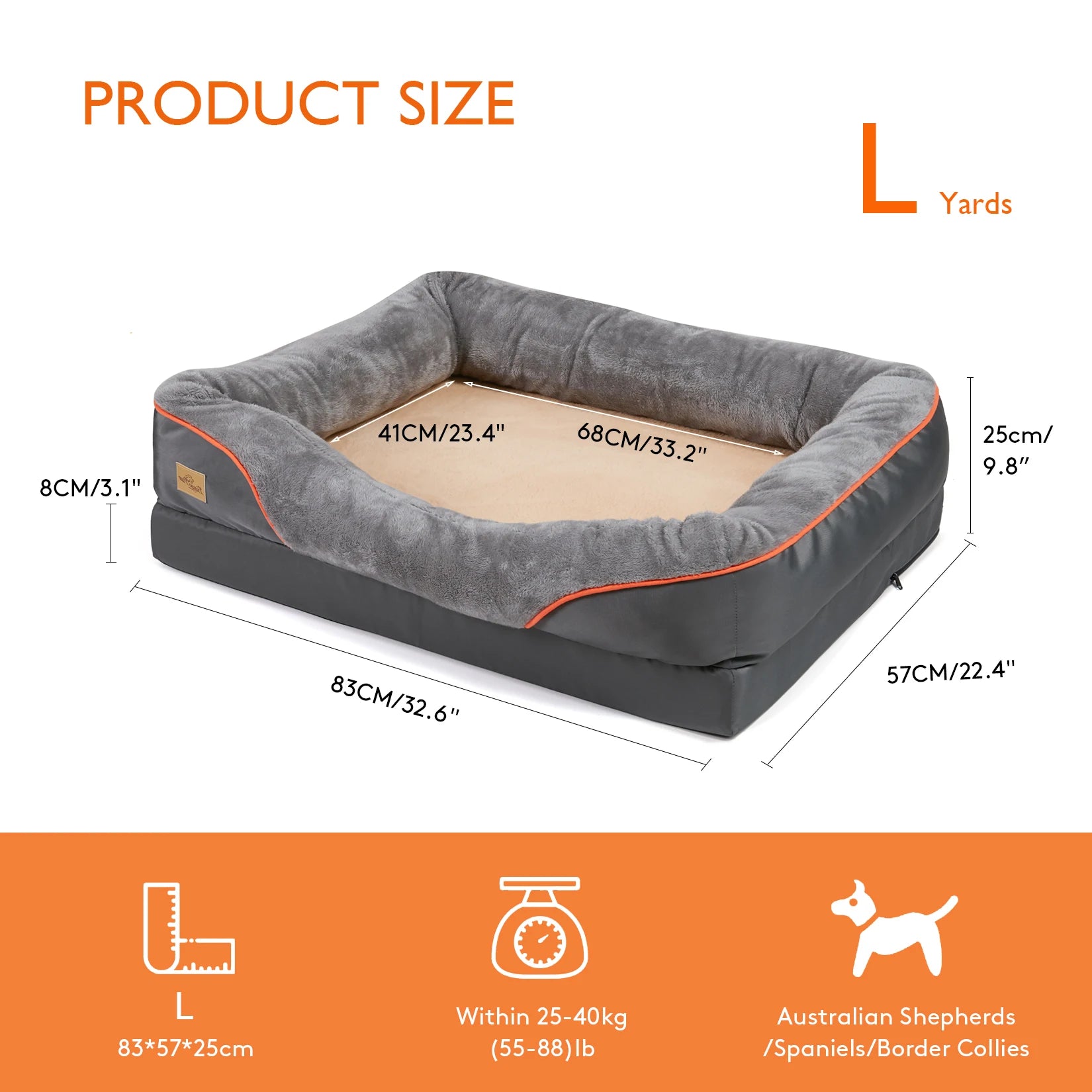 Dog Bed Super Soft Orthopedic