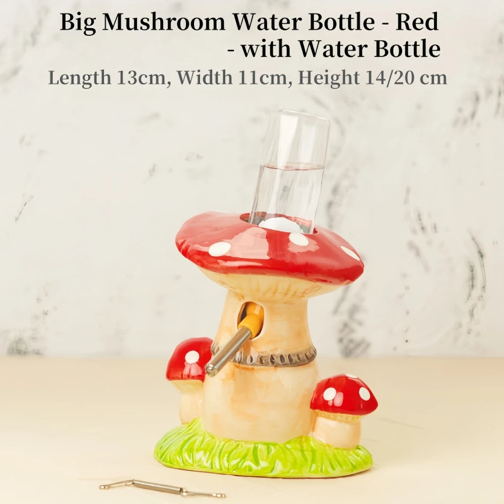 Mushroom Ceramic Hamster Hideout