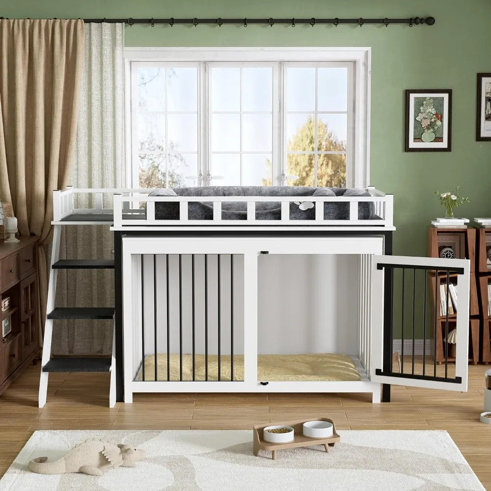Loft-Style Dog Crate