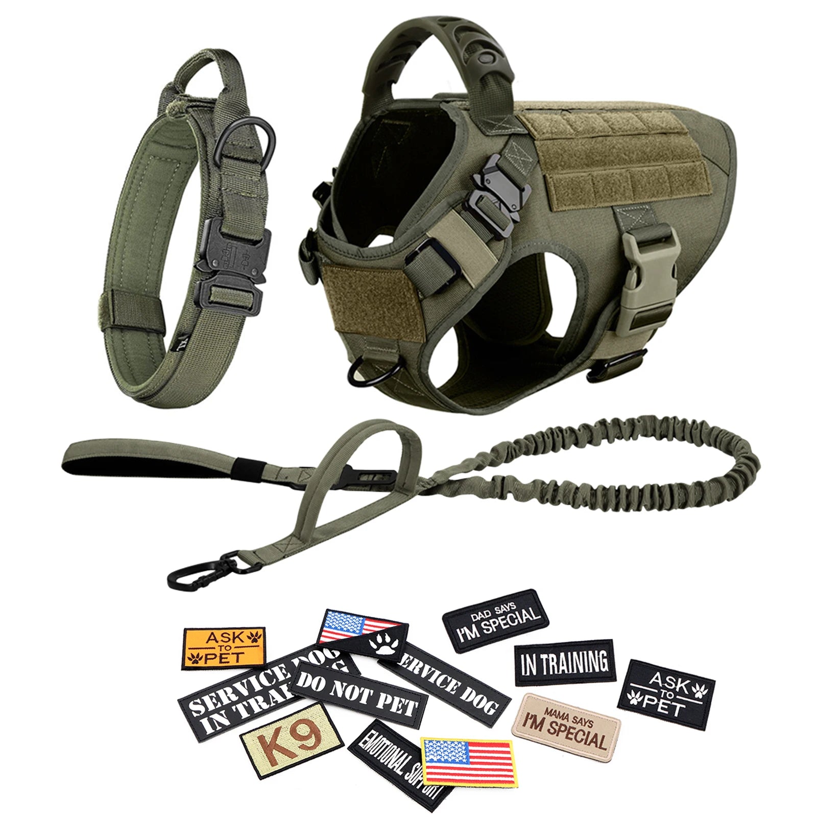 Dog Harness Leash Collar Patches