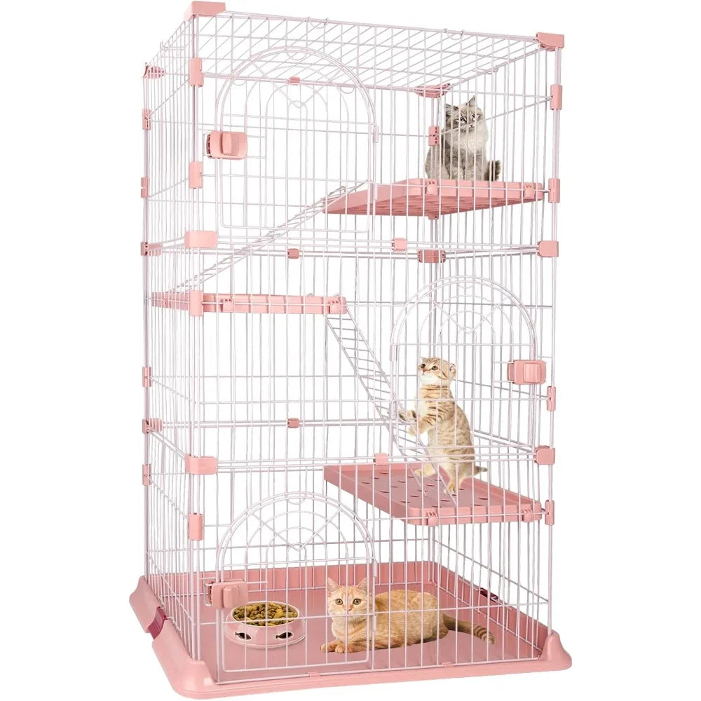 4-Tier Wire Cat Enclosure