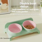 Food Feeders Pet Cat/Dog Double Bowls