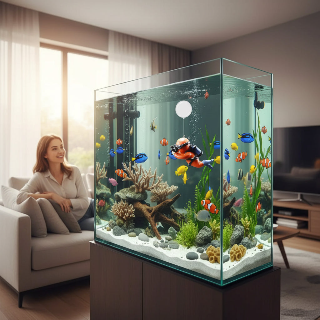 Fish Tank Diver Ornaments