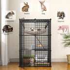 Metal Cat Cage 3-Tiers