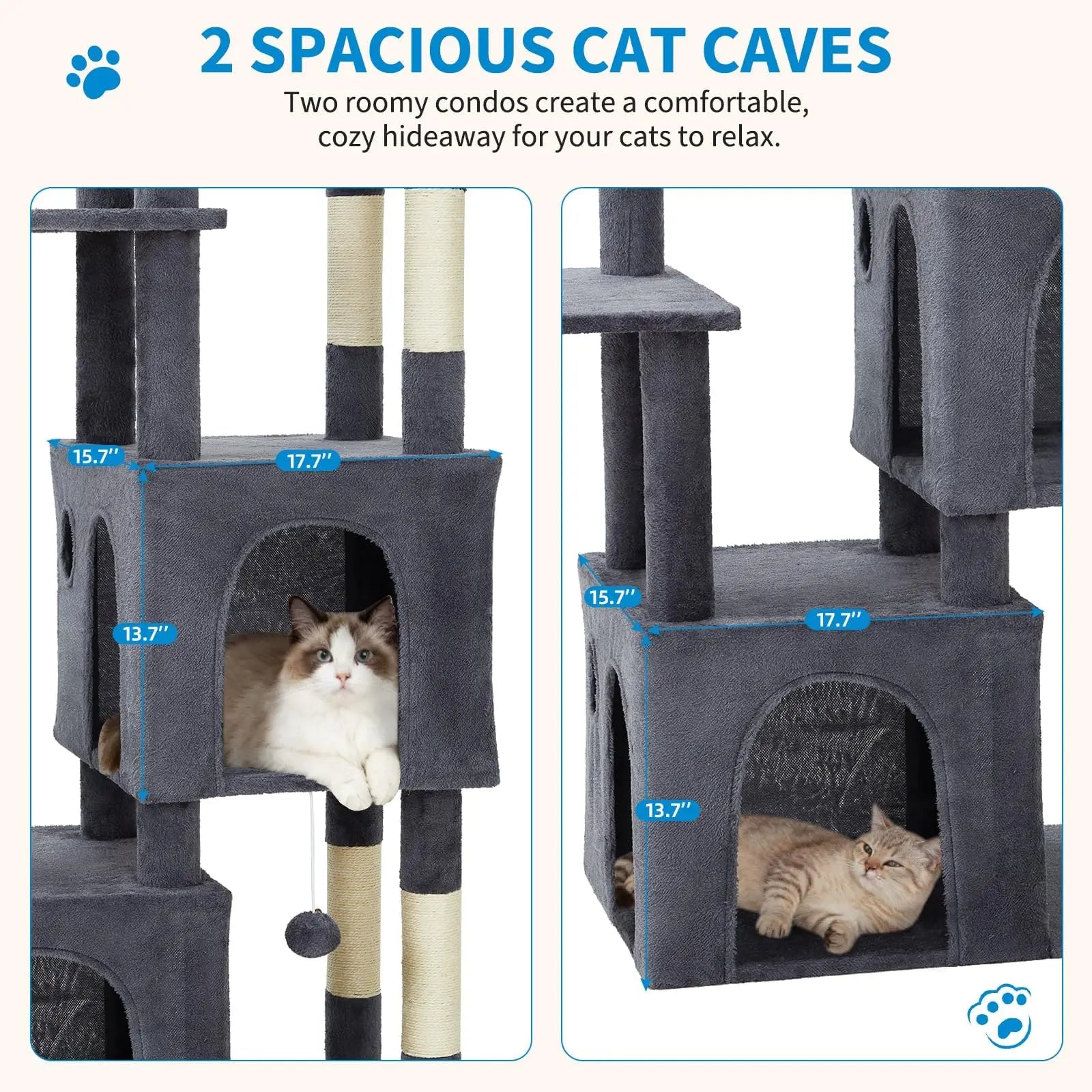 61" Heavy-Duty Cat Tree