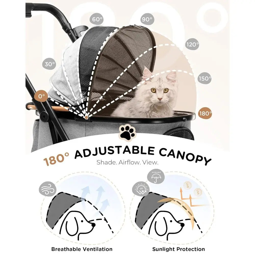 Stroller for Dogs & Cats, 3-in-1