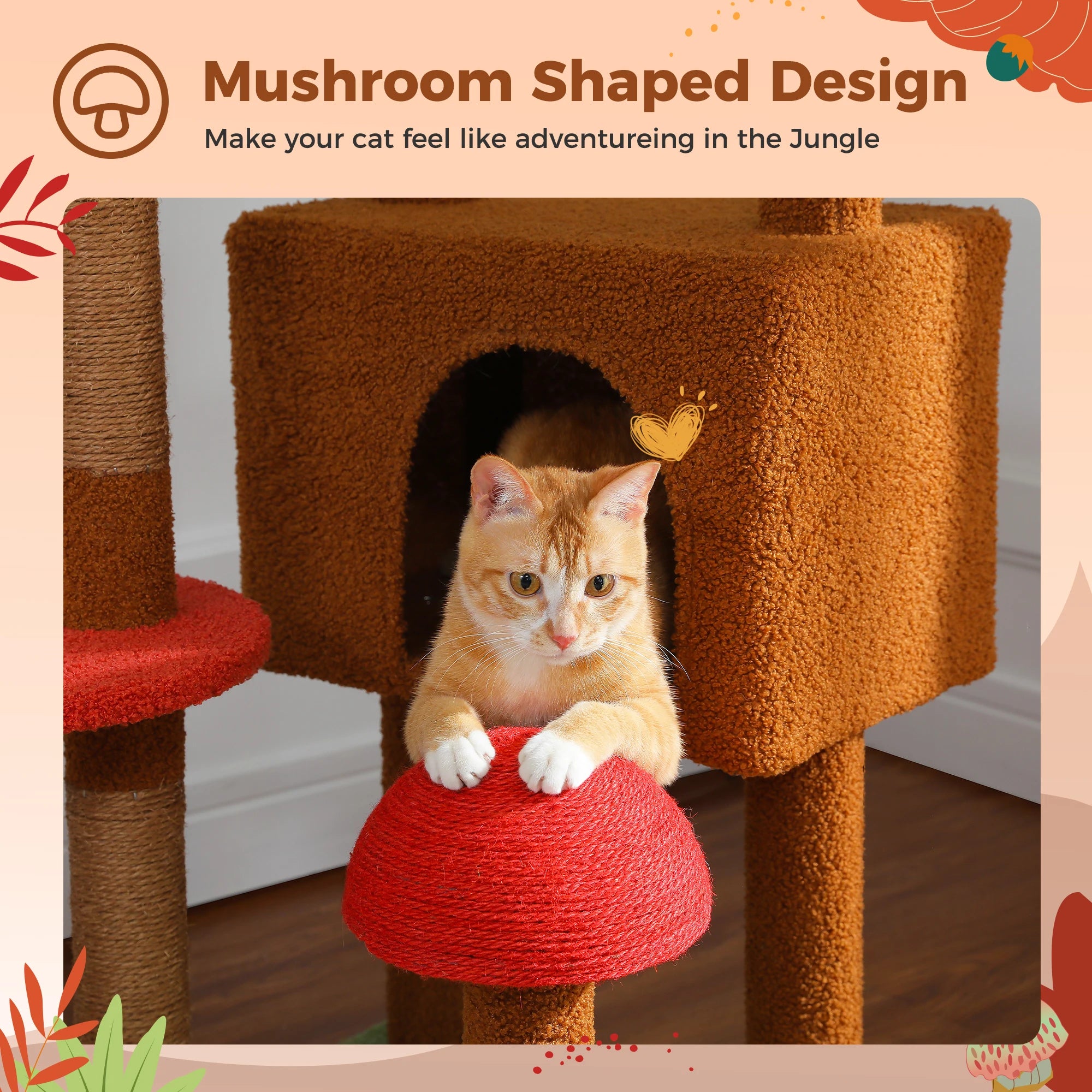 Height Adjustable Cat Tree
