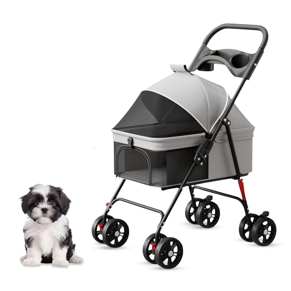 Haus 4 Wheel Foldable Pet Stroller