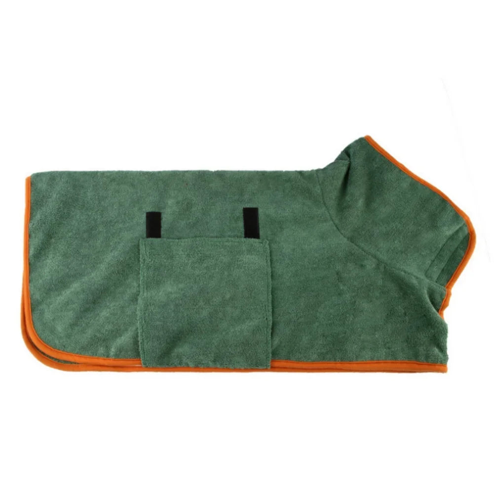 Dog Bathrobe Bath Absorbent Soft Towel