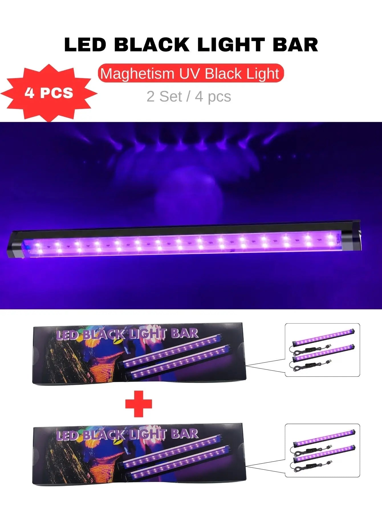 1 Set Glow In The Dark Light Bar