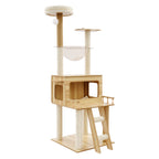 White + wood Cat Tree