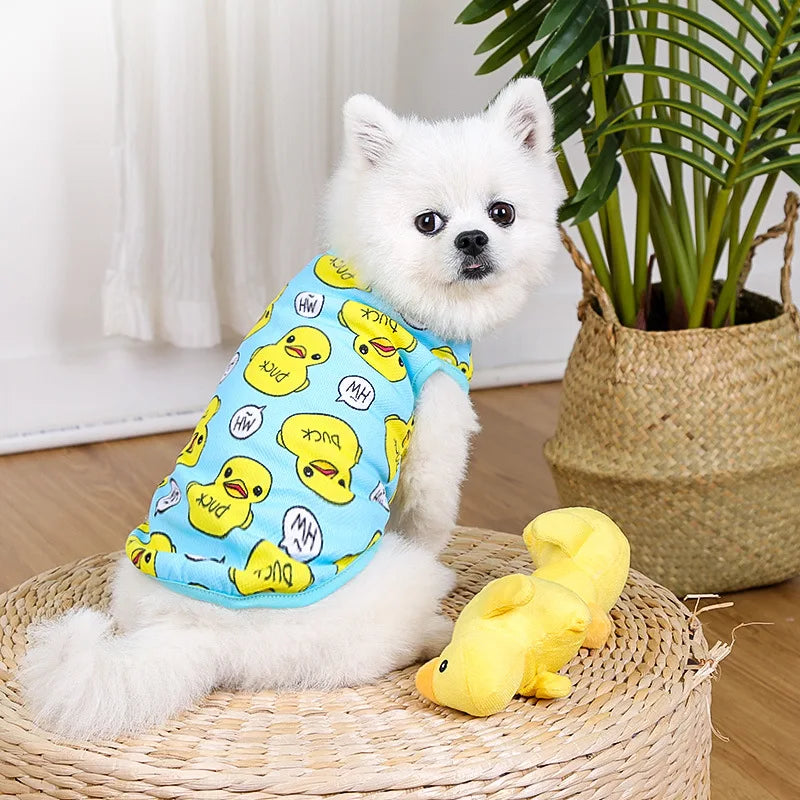 Cartoon Print Cotton Apparel