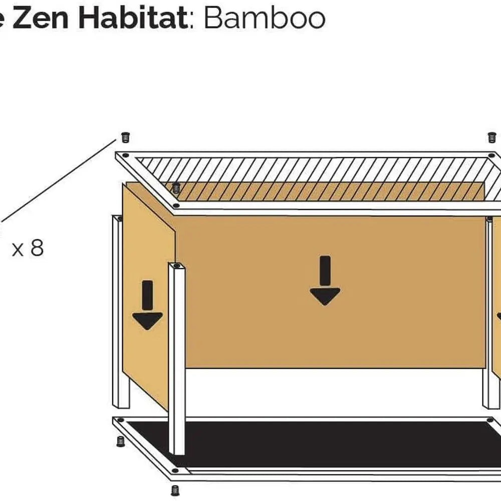 Compact 2x2x2' Reptile Home