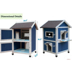 Cat house, large for feral cats