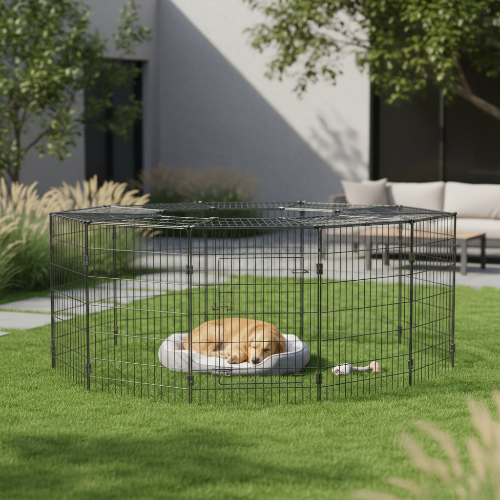 40-Inch Metal Dog Playpen