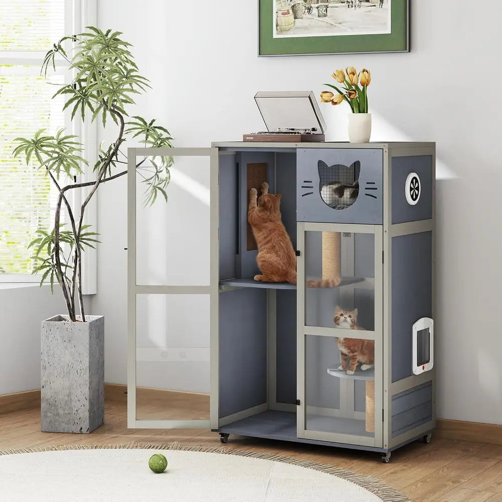 Wooden Cat Villa