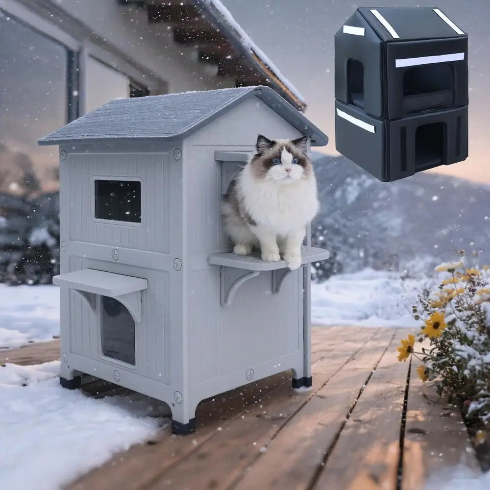 Weatherproof Outdoor Cat House