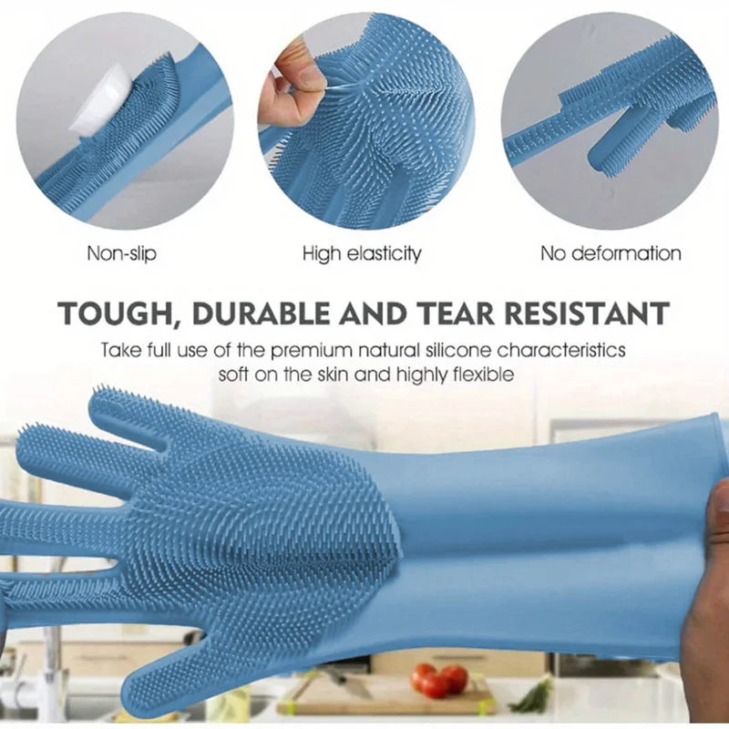 Bathing/Massage Silicone Gloves