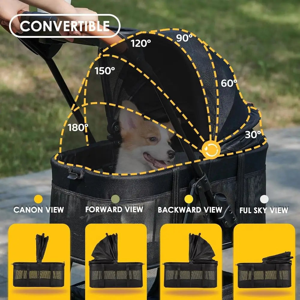 All-Terrain Pet Stroller Removable Carrier