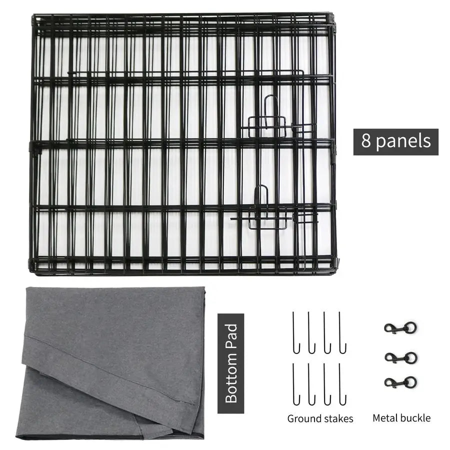 Foldable Dog Exercise Yard Fence