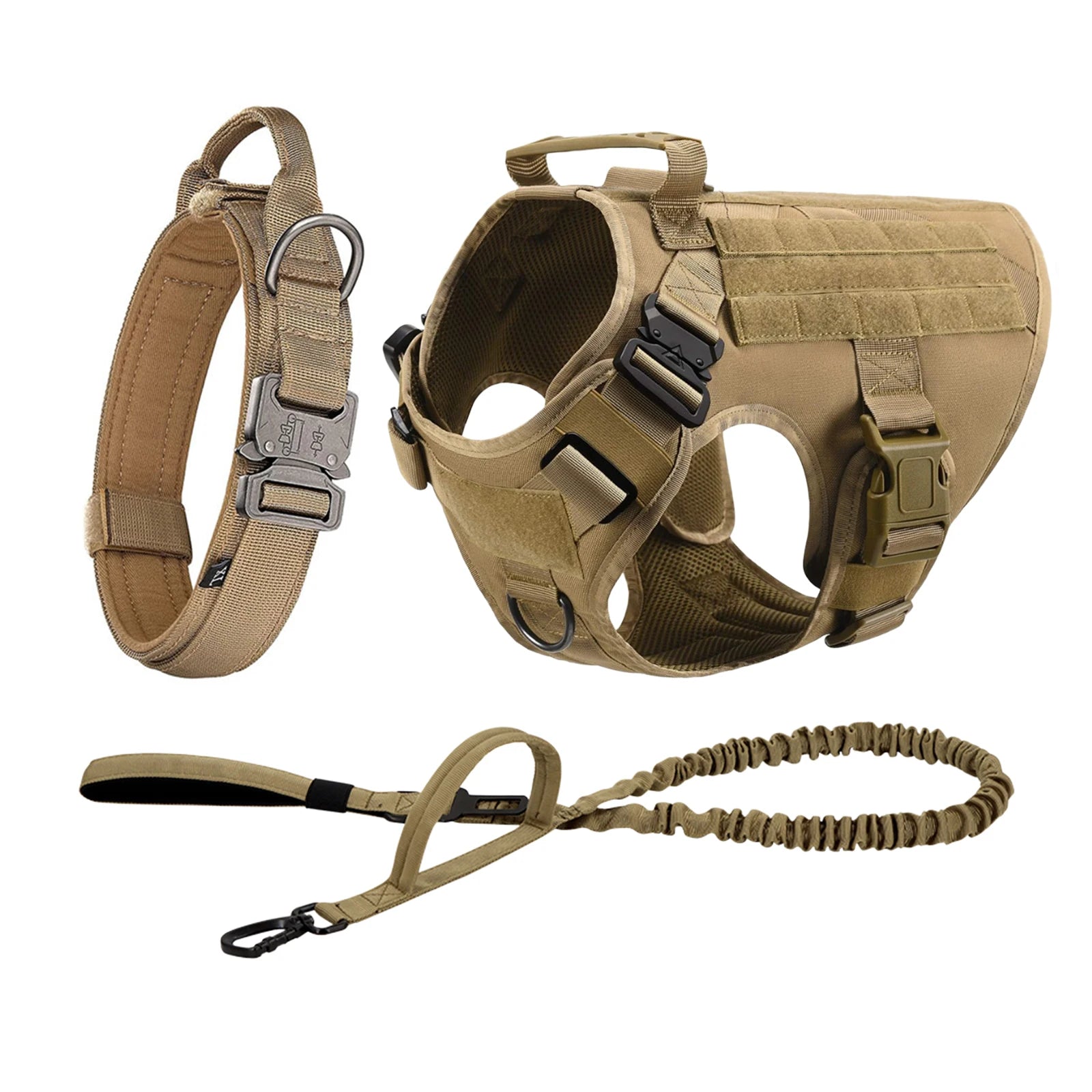 Tactical Harness Collar Leash