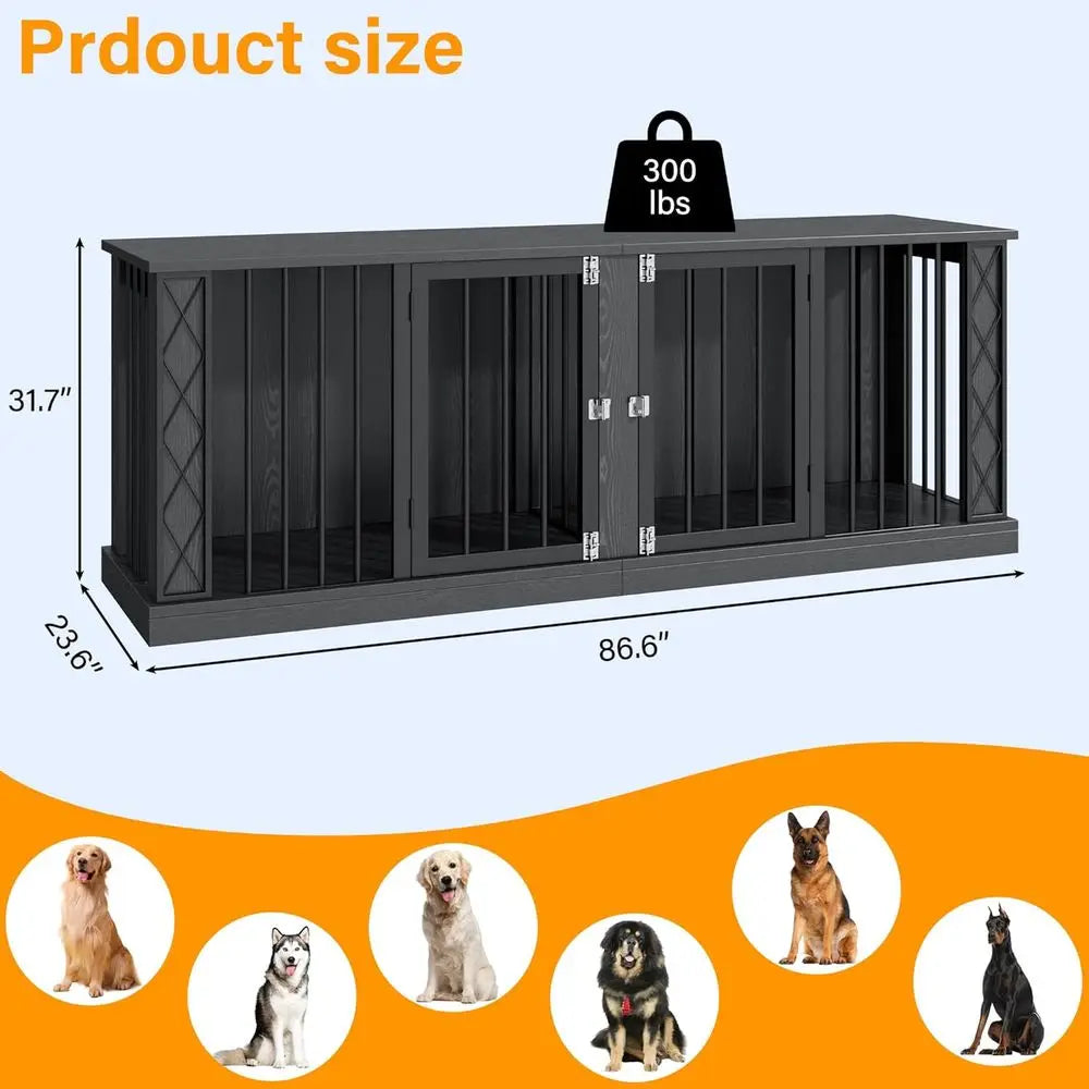 86.6" Large Dog Crate