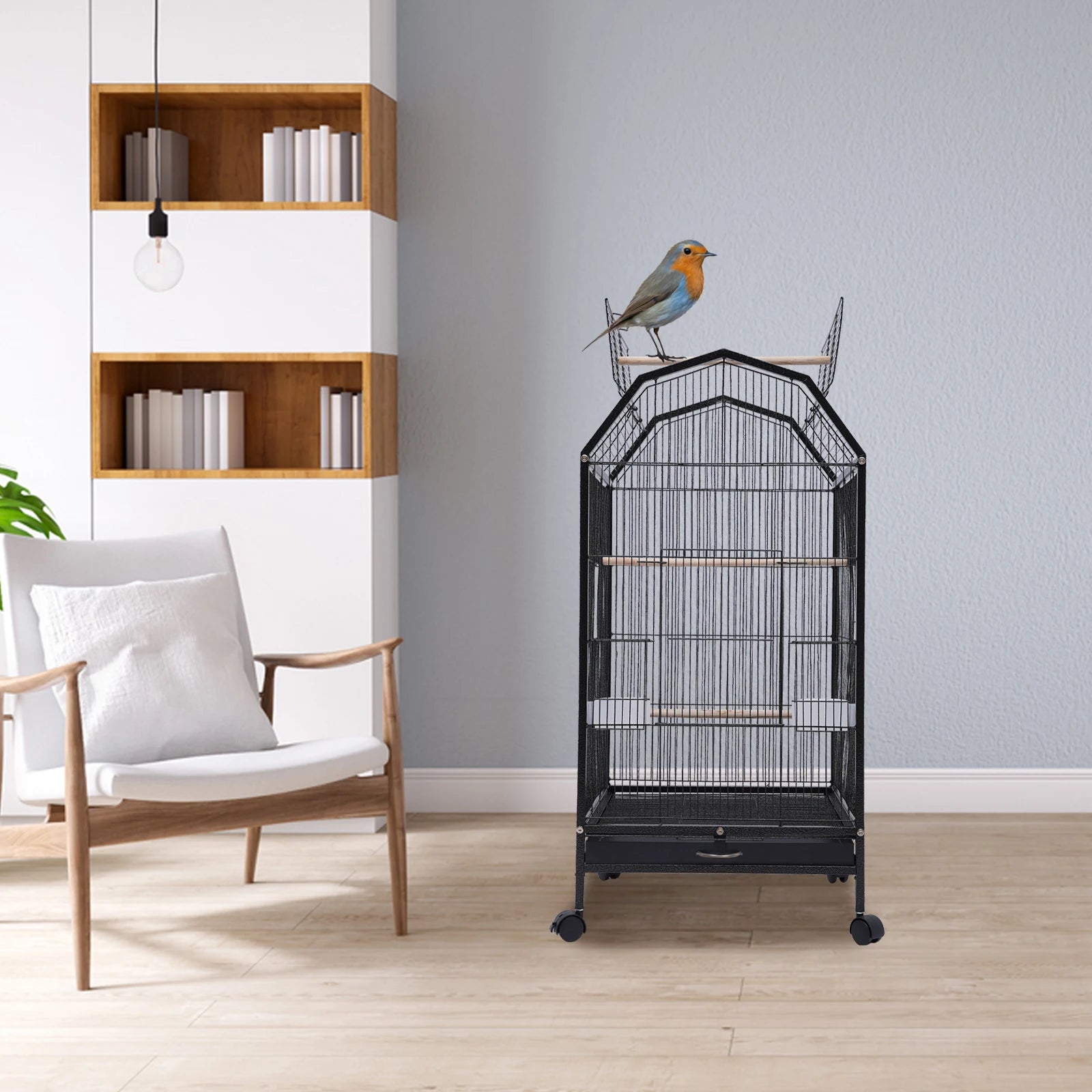 360° Bird Cage Top Open