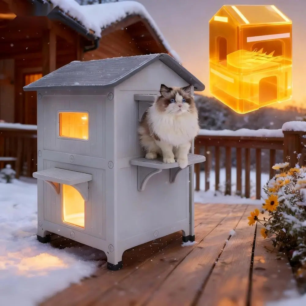 Weatherproof Outdoor Cat House