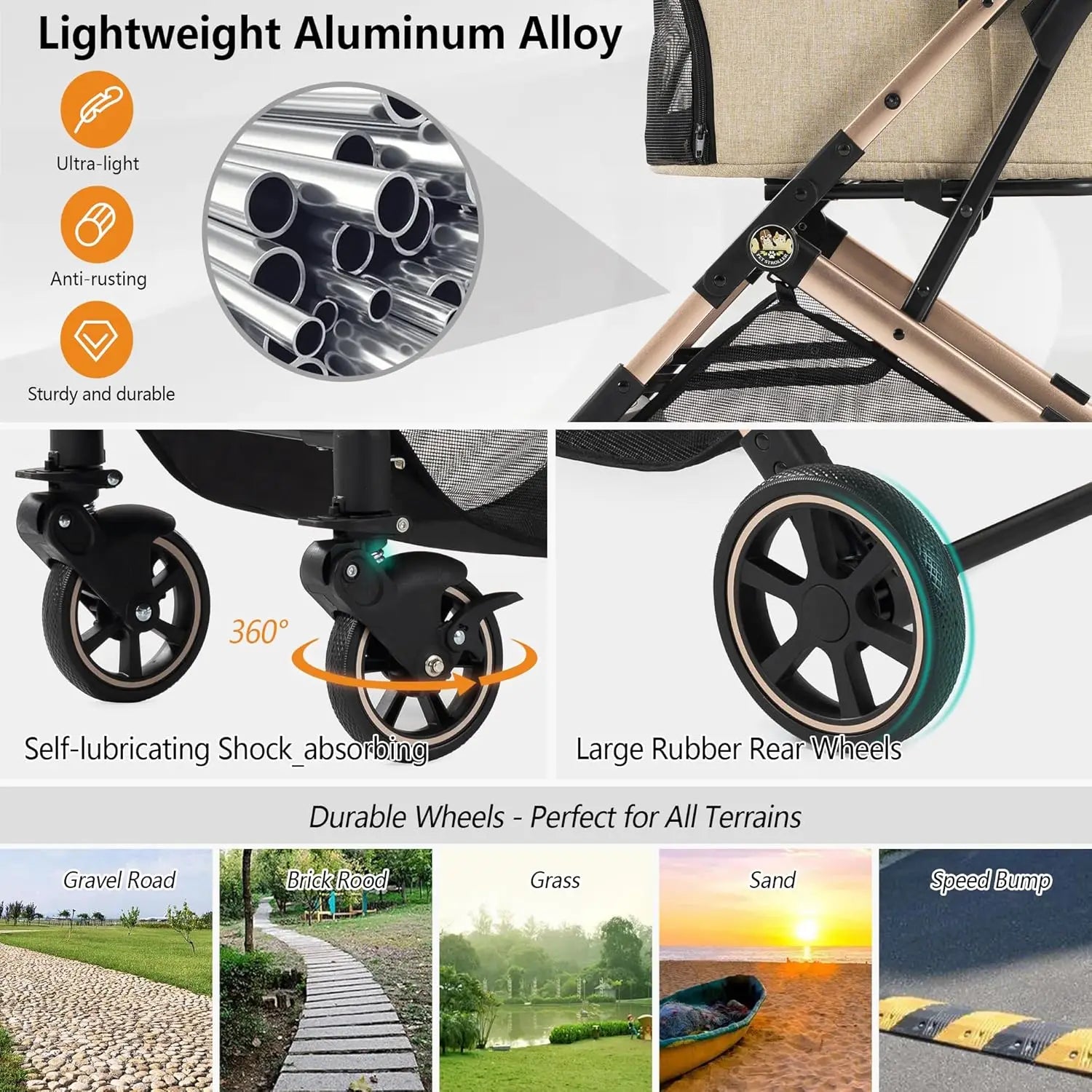 Stroller for S/M Dogs/Cats