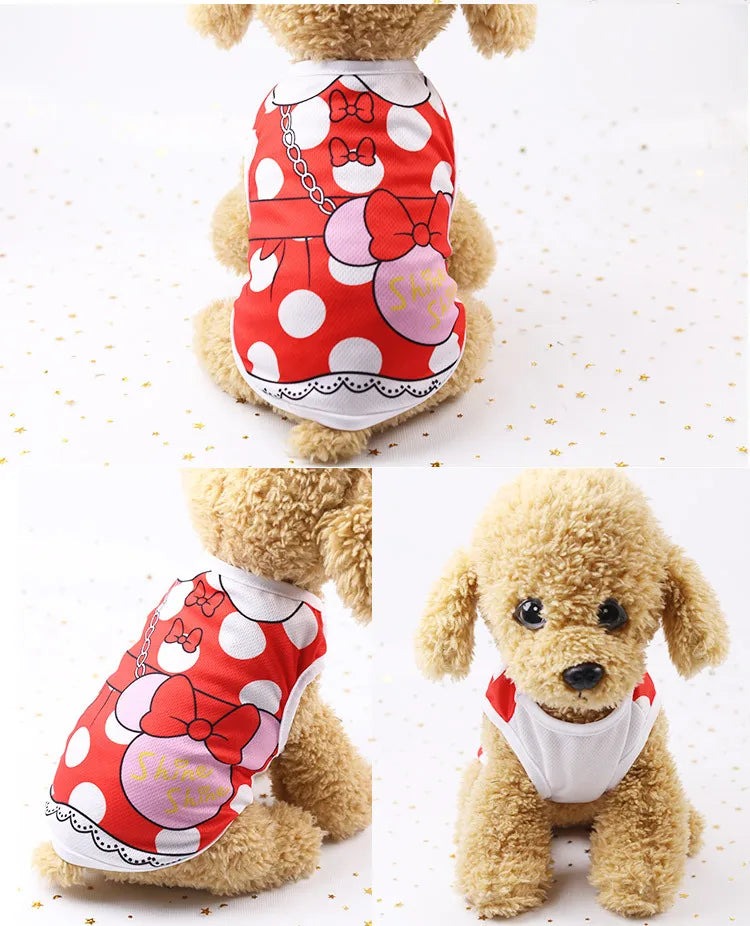 Cartoon Print Cotton Apparel