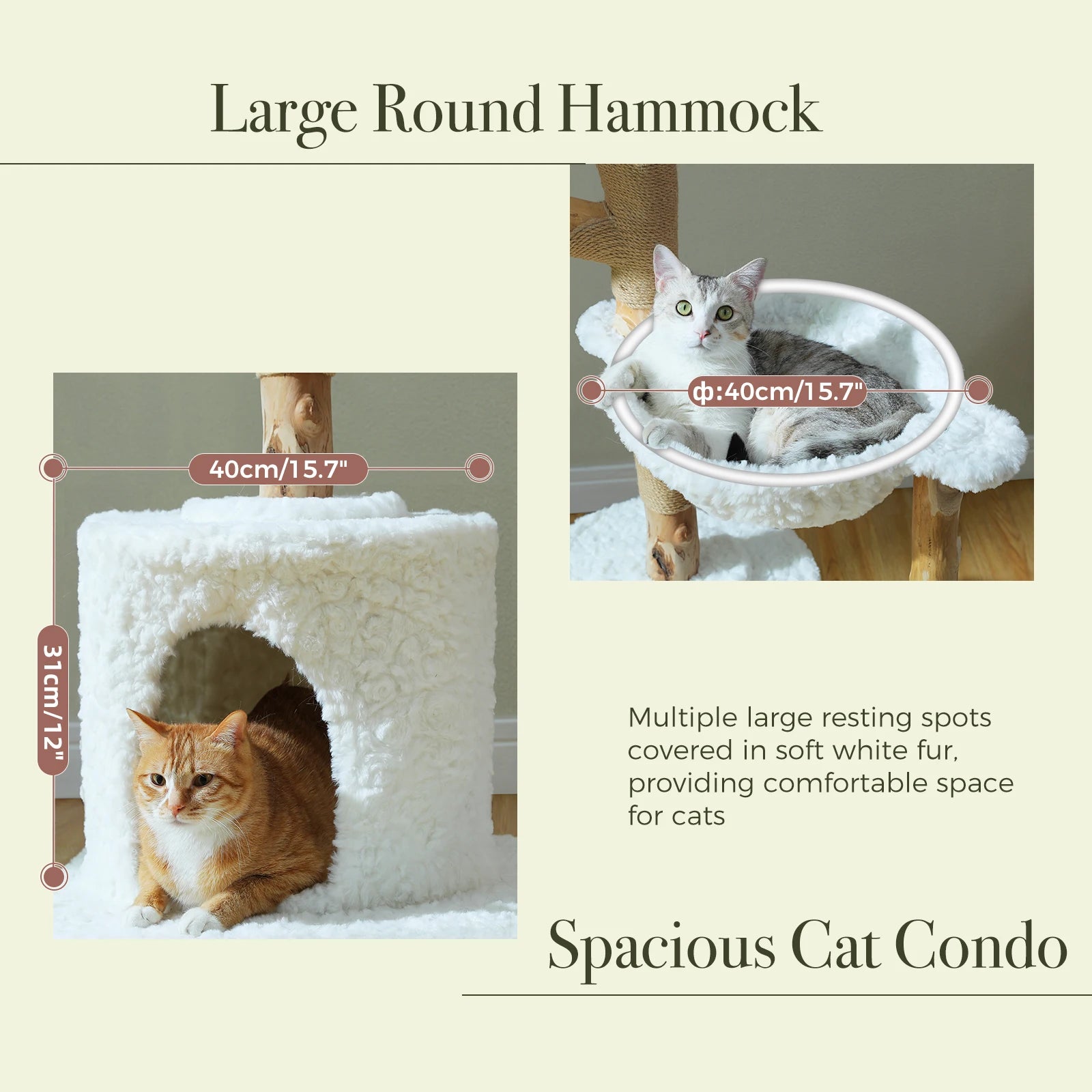 Solid Wood Cat Tree