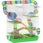 Small Animal Cage with Tubes and Tunnels