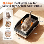 XL Cat Litter Box with Lid