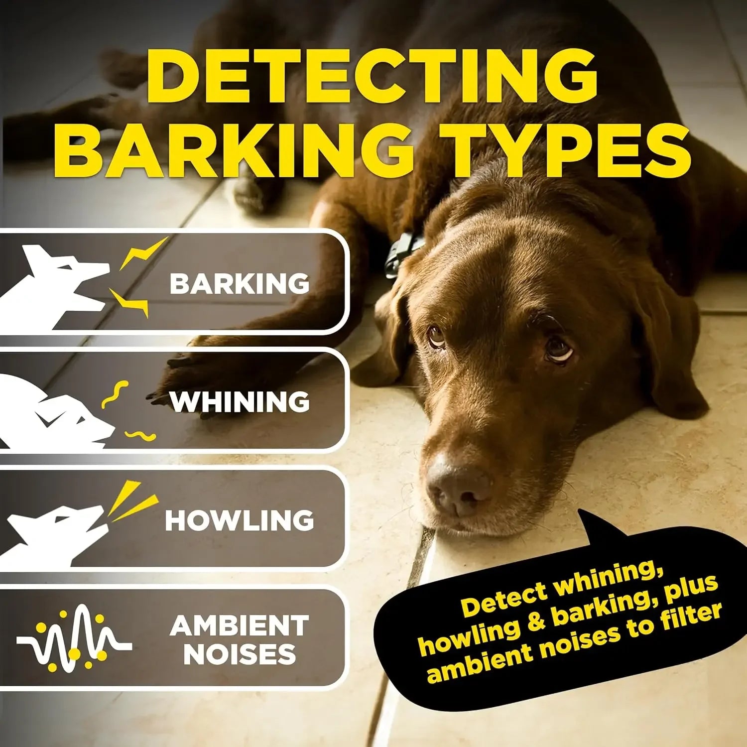 NOBARK Detects Whining and Barking