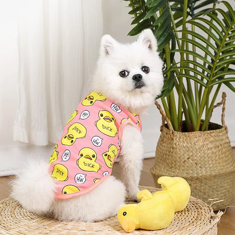 Cartoon Print Cotton Apparel