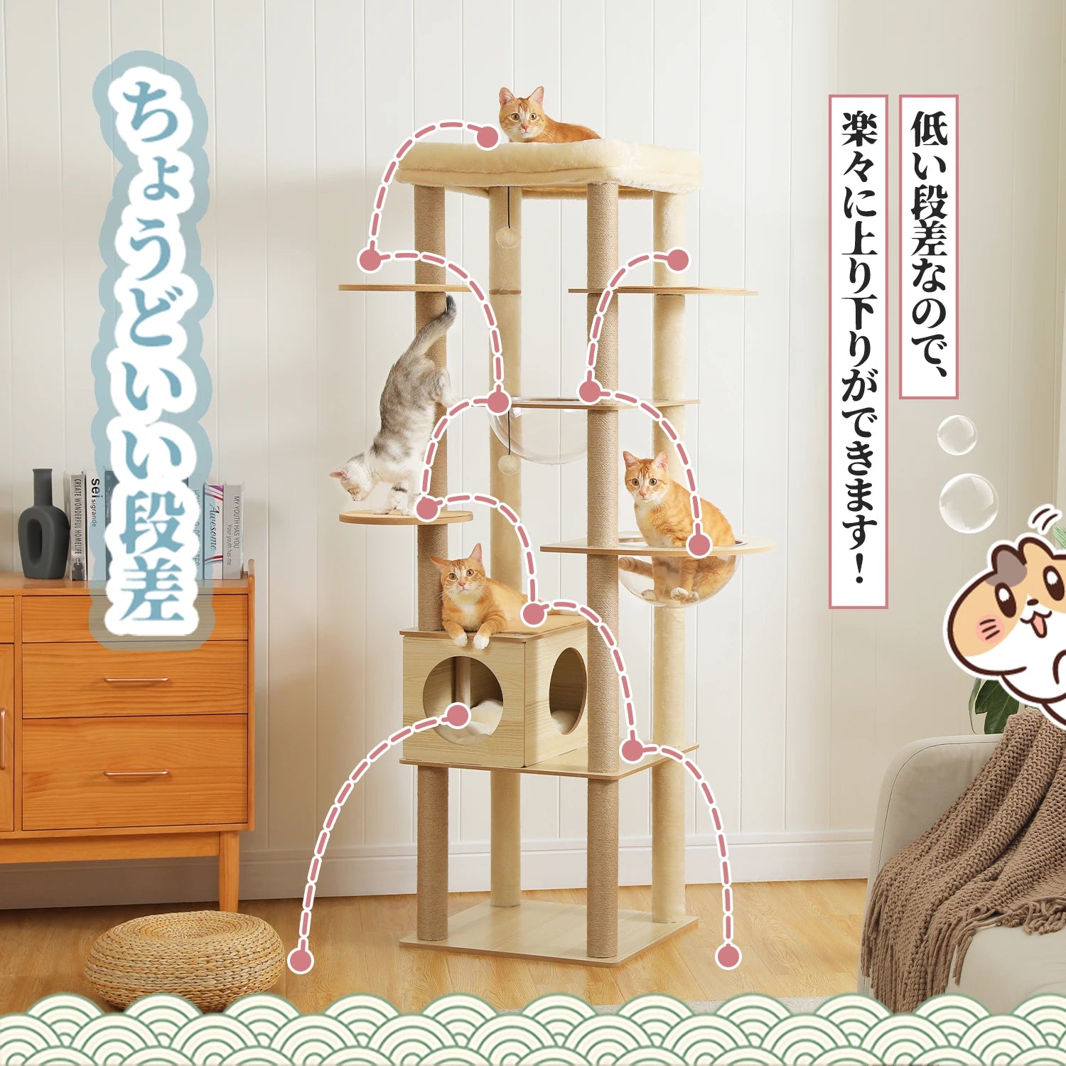 Multi-Level Cat Tree
