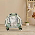 Pink/Green Breathable Cat Carrier