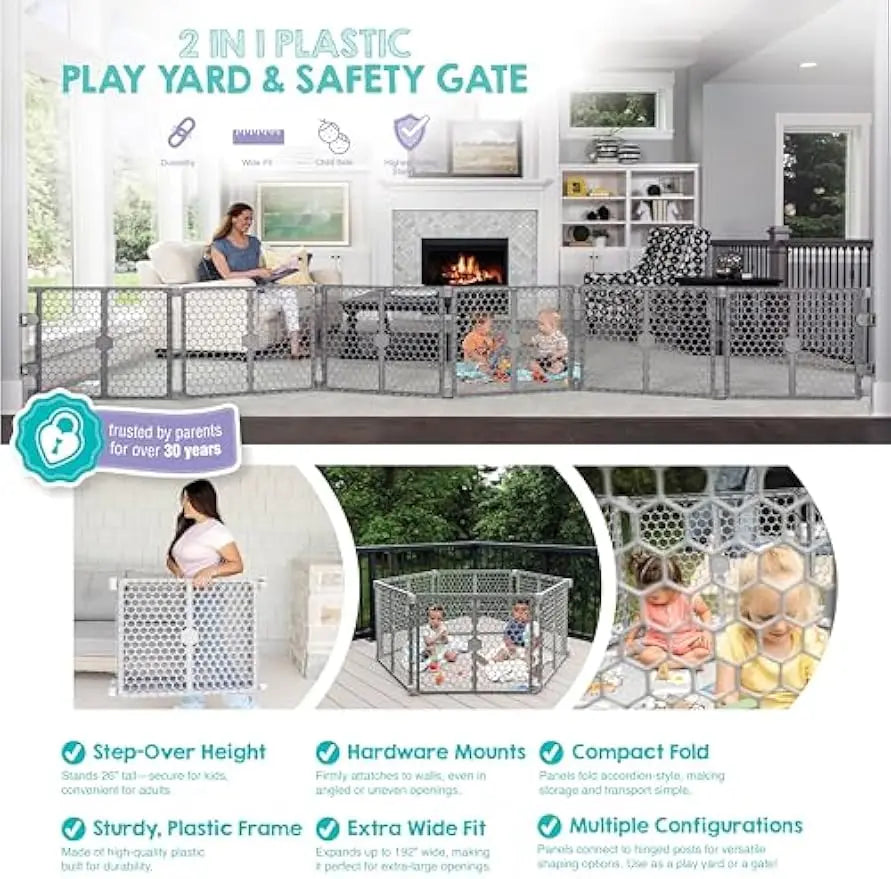 Adjustable 192" Wide Gate/Play