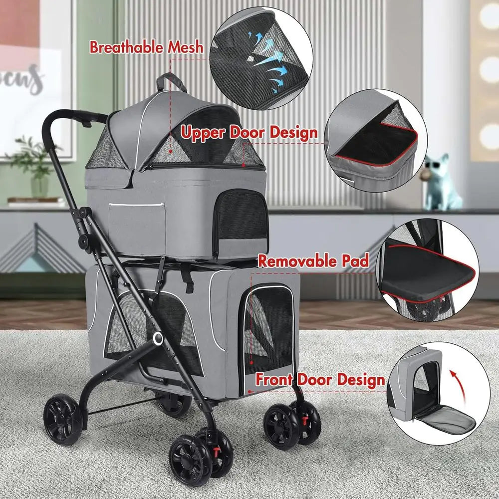 Double Pet Stroller