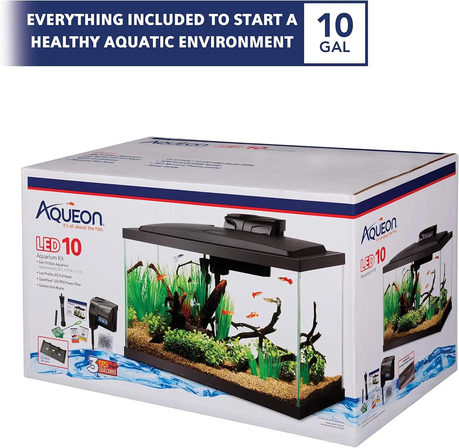 Complete 10 Gallon Aquarium Starter Kit