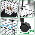 Bird Cage with Rolling Stand