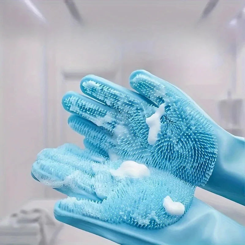 Bathing/Massage Silicone Gloves
