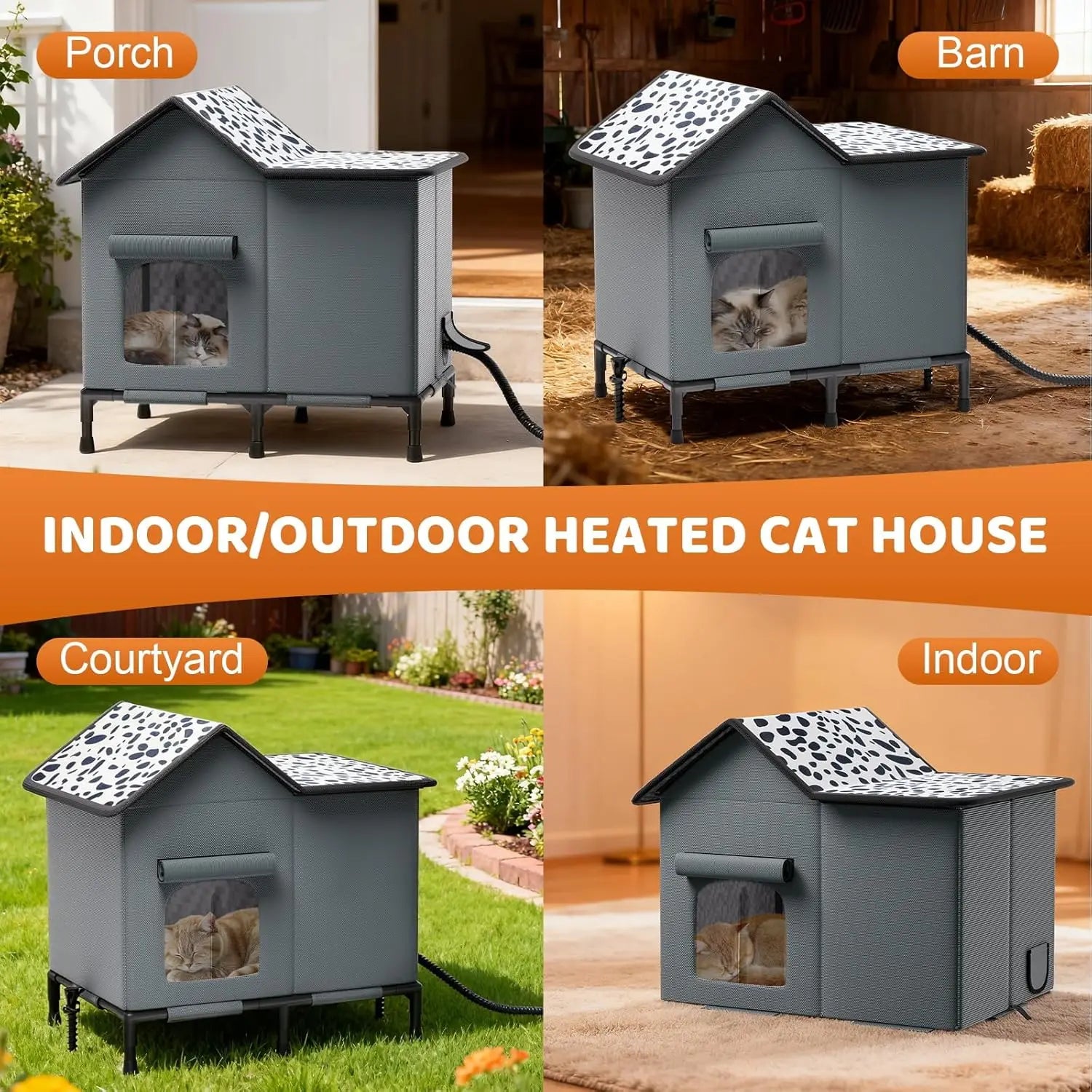 Insulated Heated Cat House