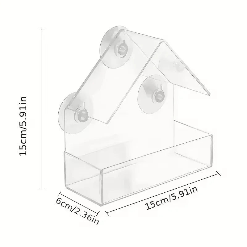 Transparent Bird Feeder